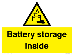 Battery storage inside